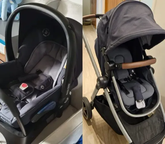 Carrinho de Bebê com Bebê Conforto Travel System Anna2