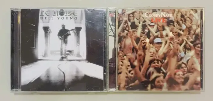 Cd Crosby Nash Live + Cd Neil Young Le Noise