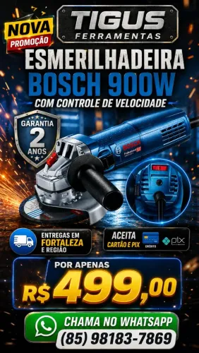 LIXADEIRA BOSCH 900W COM REGULADOR DE VELOCIDADE NOVO ENTREGO PROMOÇÃO HOJE
