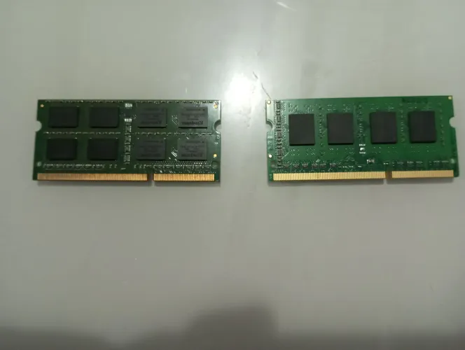 2 Memórias RAM Notebook DDR3 8GB e 4GB(12GB total) Kingston + Atermiter