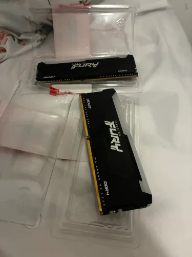 Memória RAM DDR4 Kingston Fury Beast 16GB 2x 8Gb 3200Mhz CL 16