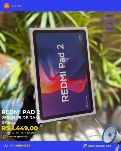 Vendo tablet xiaomi redmi pad 2 8/256 preto lacrado 