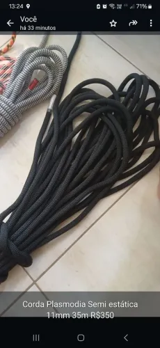 Corda Plasmódia 11mm 35m. Nova!