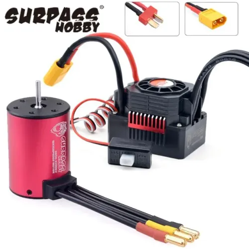 Motor Brushless 3650 1650 KV ESC 60A Automodelo TRAXXAS, AXIAL, TAMIYA e outros 1/10 e 1/8