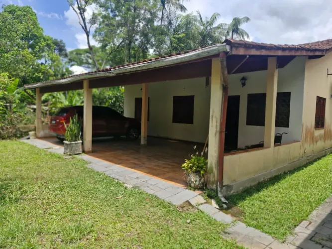 LINDA CHÁCARA PRONTA PARA MORAR, OU EMPREENDER. OPORTUNIDADE NO CAIUBURA/ BERTIOGA.