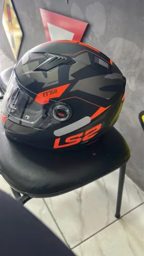 CAPACETE LS2 CLASSIC TANK LARANJA FOSCO