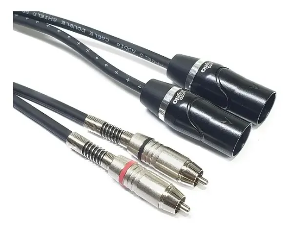 Cabo Duplo Rca - Xlr Macho - Santo Angelo Bds Ninja - 1,5m