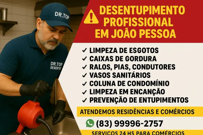 Desentupidora dr top desentop JP 