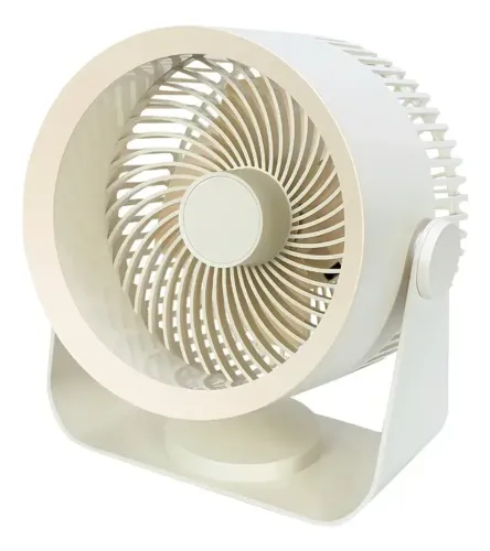 Mini Ventilador Portátil Sem Fio Super Silencioso Bege 