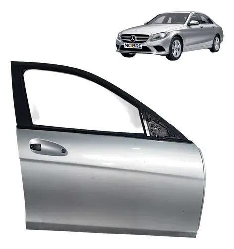 Porta Mercedes Benz C180 C200 2012 A 2013 Dianteira Direita Dianteira Direito Prateado