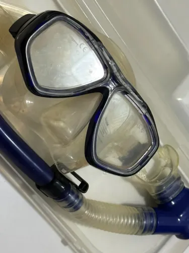 Kit Máscara + Respirador Seasub Splenda 3 + Aero Pro ? Azul