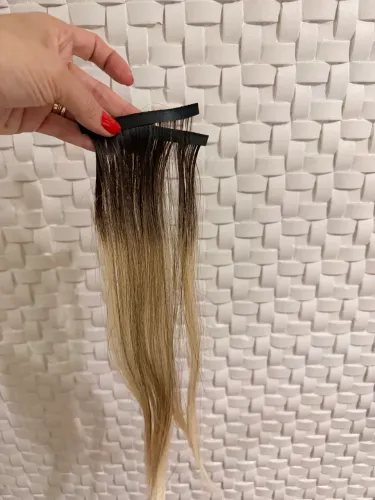 Mega Hair de fita no Loiro