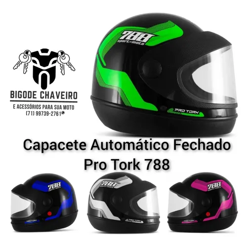 Capacete Automático Preto e Verde OFERTA 