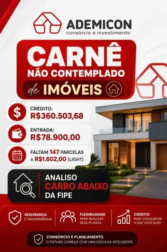 Carnê Ademincon - Imóveis não contemplado 