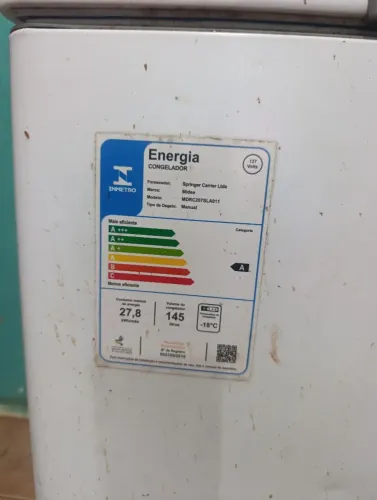Freezer Midea <br>145 Litros <br>3 Velocidades <br>Freezer <br>Conservador <br>Resfriar <br>
