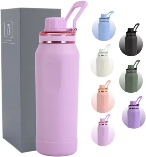Garrafa Térmica 450ml, 800ml - Gelada por 24h, Quente 12h - Aço Inox - Home&More