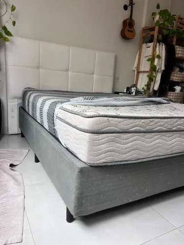 Colchão casal Ortobom + base box