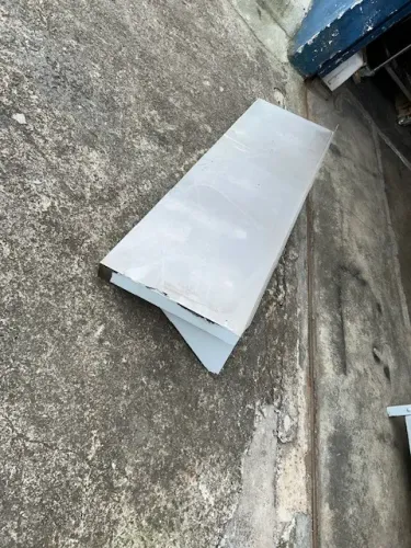 prateleira de inox - de fixar na parede 1,00 x 45 cm - valor individual