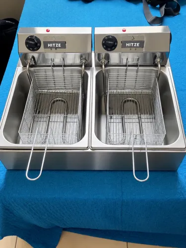 FRITADEIRA INDUSTRIAL ELÉTRICA HITZE 127V 10L COM TERMOSTATO