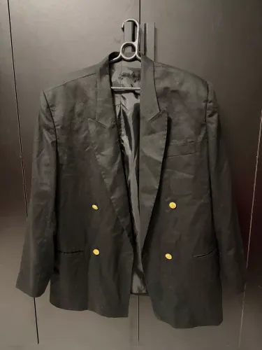 Blazer preto alta costura