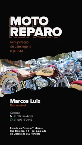 Serviços de recuperação de carenagem de motos