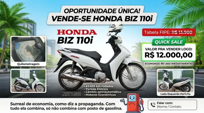 Honda BIZ 110i (anúncio real)