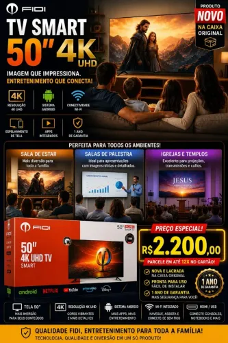 Tv 50" 4k UHD SISTEMA ANDROID