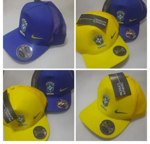Vende -se 90 bonés do Brasil 8.00 cada total de $720.00.bones azul e amarelo.