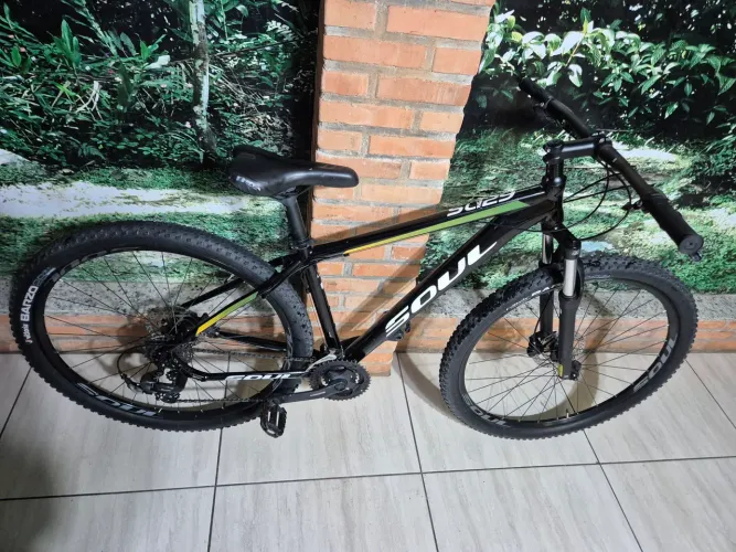 Bicicleta Soul SL129 aro 29 preta 21 marchas shimano