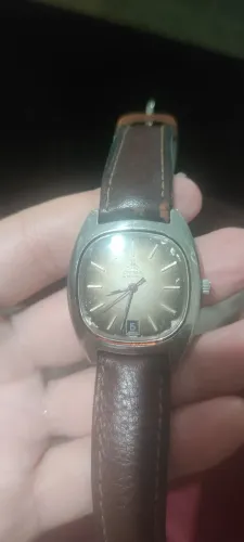 Cyma automático original elegante funcionando normalmente todo em aço inox