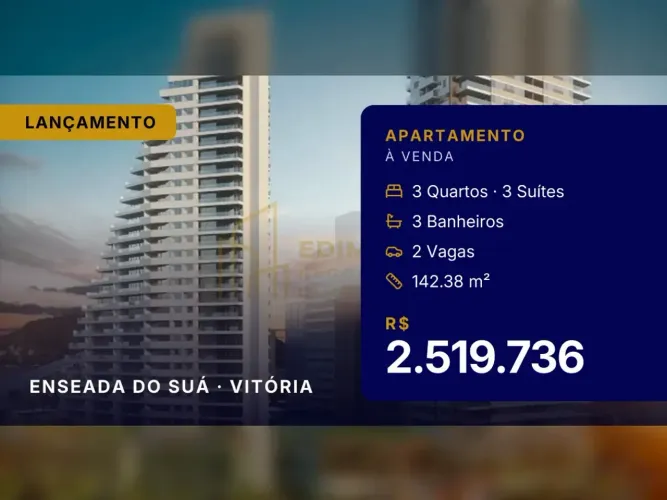 Enseada do Suá: Apartamento de 3 Suítes Perfeito para Sua Família!