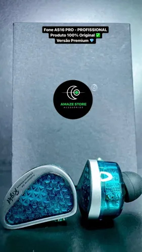 Fone KZ AS16 Pro 16 Drivers Original In Ear Hi-Fi