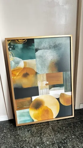 Quadro decorativo para sala luxo arte abstrata