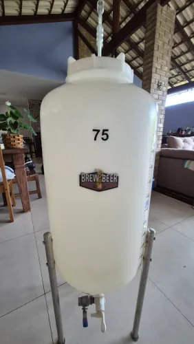 Fermentador Cônico Roto Pop 75 Litros Branco