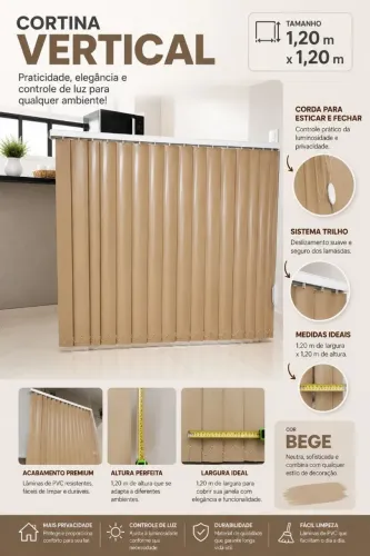 Persiana de janela em PVC