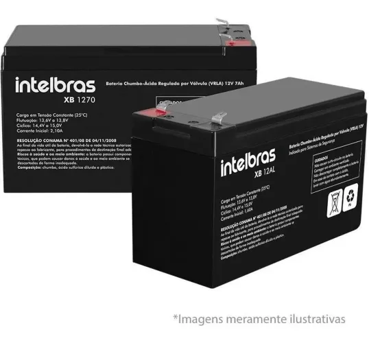 Bateria Selada Intelbras 12v 7a Xb 1270 P/ Alarme E Nobreak