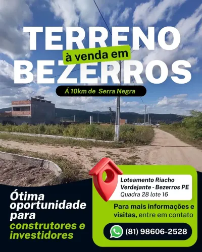 Terreno a Venda em Bezerros - PE