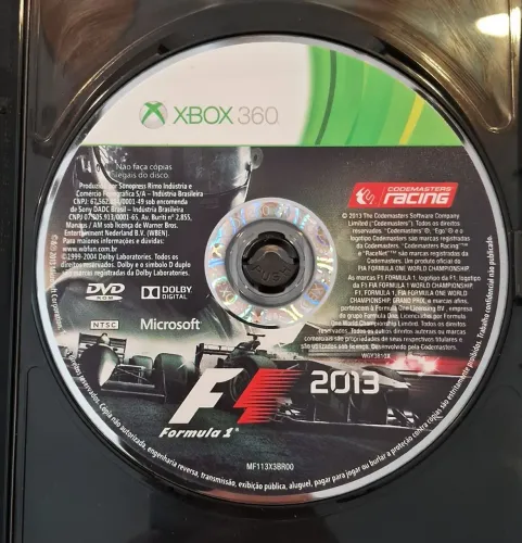 F1 2013 Xbox 360 original edição especial arcade mídia perfeita