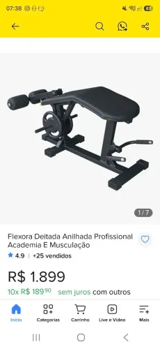 Flexora deitada de anilha