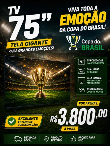 TV 75 polegadas - COPA ?