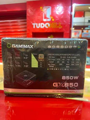 FONTE GAMEMAX 850 PLUS GOLD