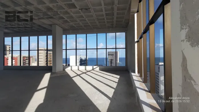 Sala COMERCIAL, empresarial de ALTO PADRÃO, 46 m² Vista Mar, Boa Viagem-Recife.