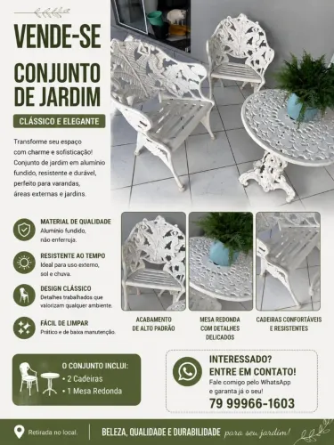 CONJUNTO DE JARDIM