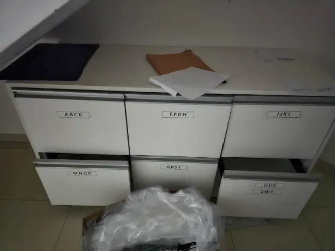 Balcão/Gaveteiro para Pastas Suspensas em MDF