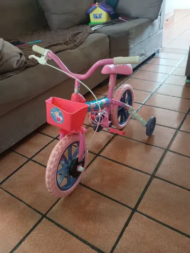 Bicicleta infantil verden Peppa rosa aro 12