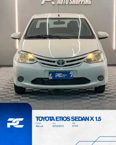 Toyota Etios X Sedan 1.5 Flex 16V 4P Mec. 2015