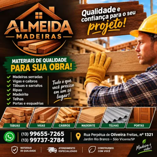 Almeida Madeiras faça seu orçamento *