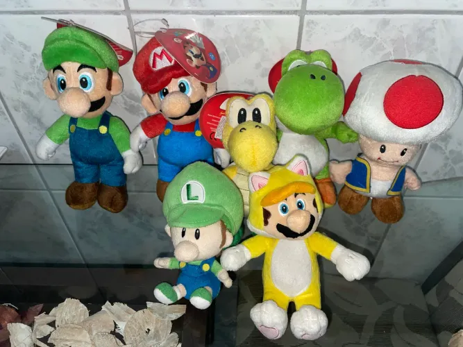 Pelúcias Originais Nintendo Mario Bros