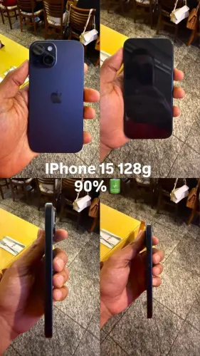 iPhone 15 128 g bateria 90%