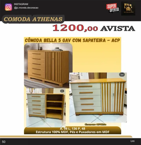 CÔMODA BELLA 1.36M